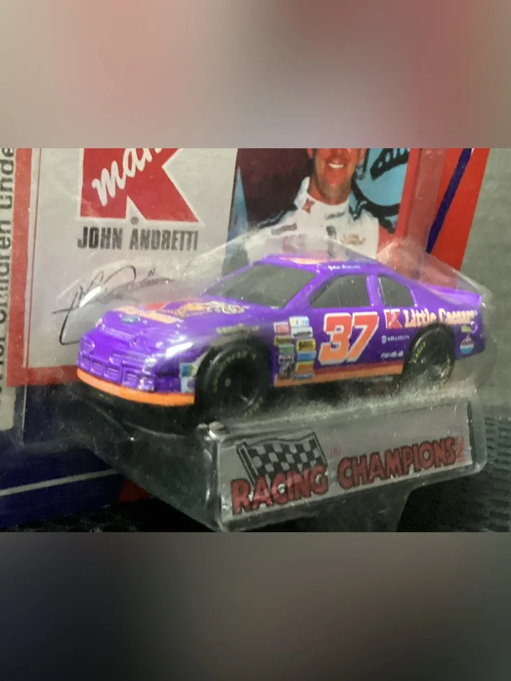 1995 Kmart John Andretti #37 racing champions Purple Die-Cast collectible Car